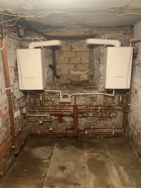 Boiler pipework and heating controls